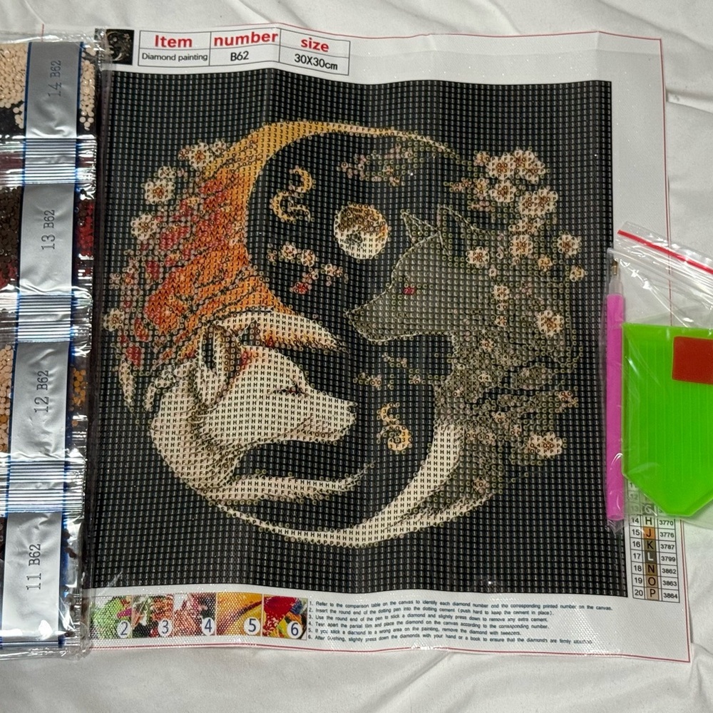 Wolf Moon Diamond Painting Kit